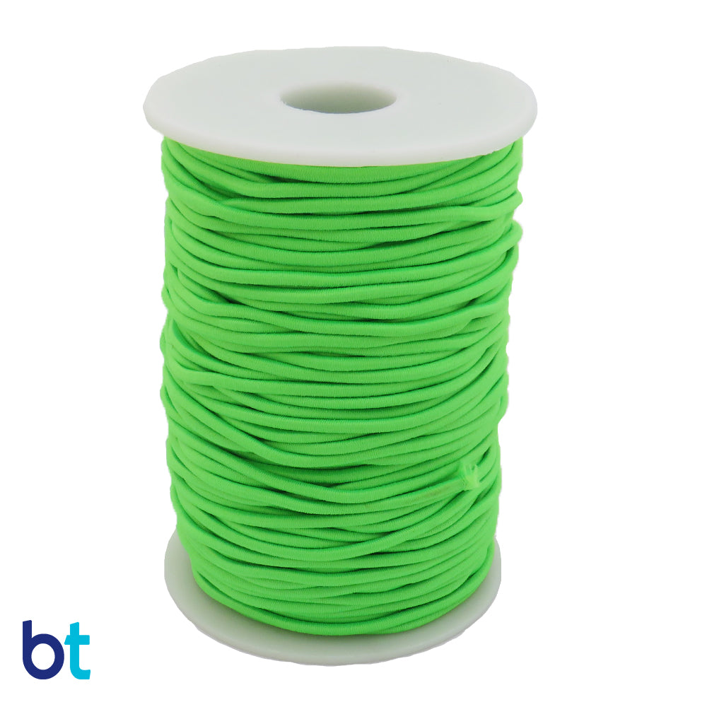Light Green 2mm Round Elastic Cord (45m)