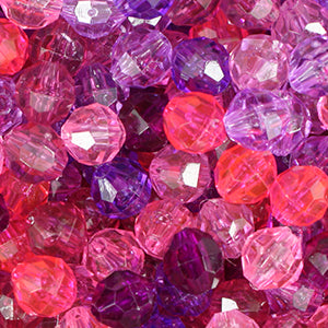 Faceted Round Craft Beads