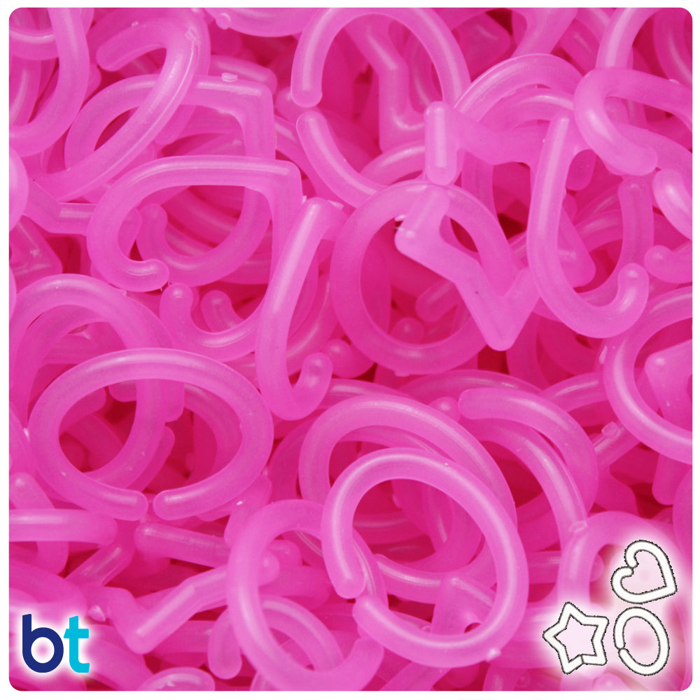 Pink Glow Assorted Plastic Open Links (3oz)