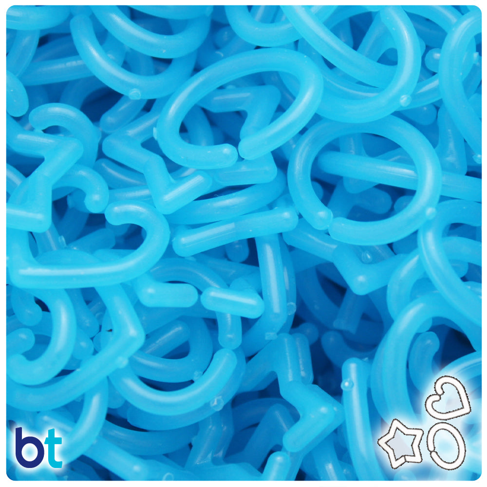 Blue Glow Assorted Plastic Open Links (3oz)