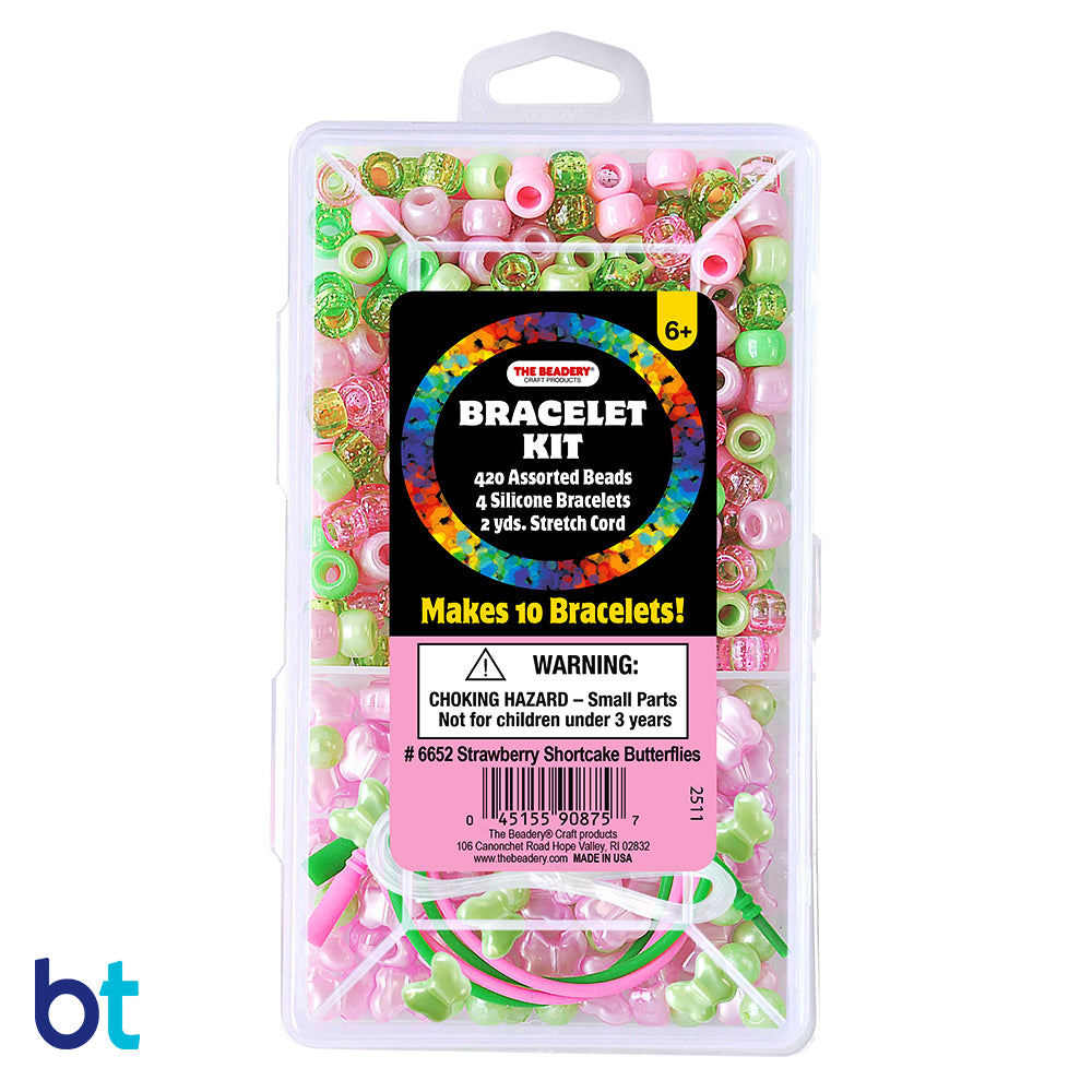 Strawberry Shortcake Butterflies Bracelet Kit Bead Box