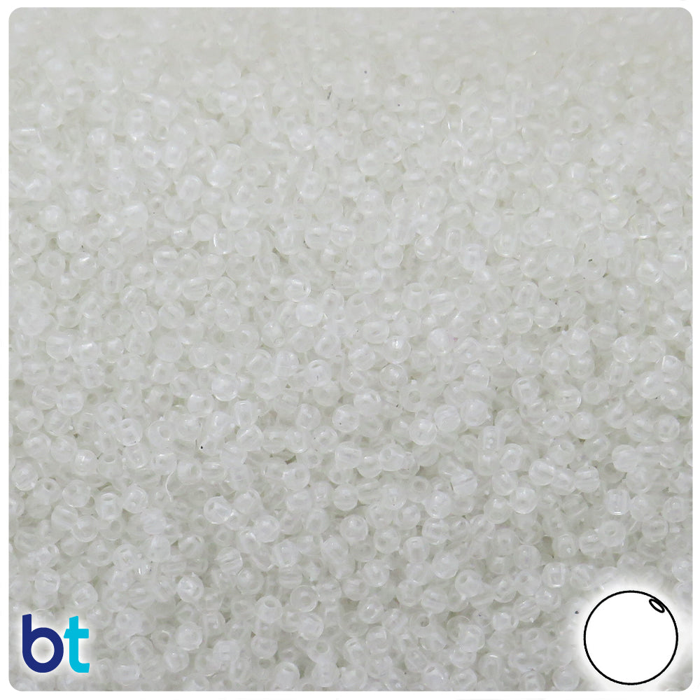 Night Glow-in-the-Dark 3mm Round Plastic Beads (28g)