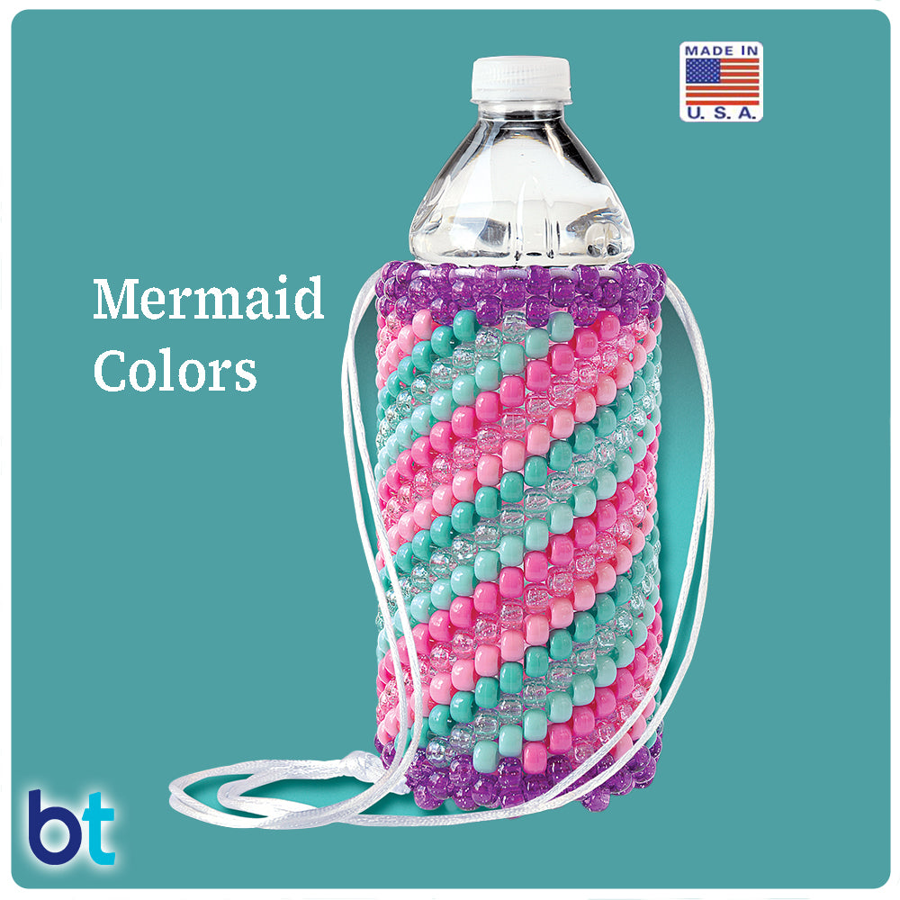 Mermaid Colors Beaded Bottle Holder Kit