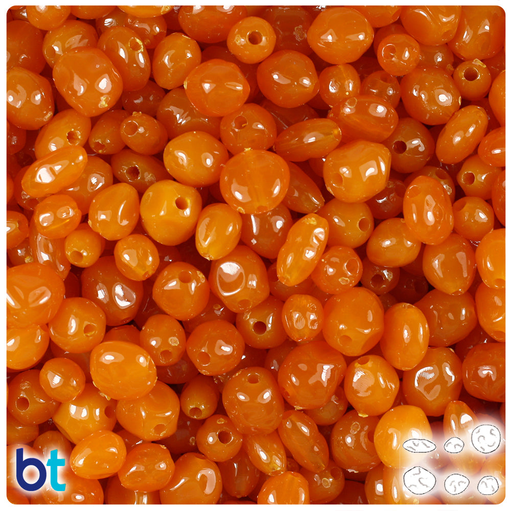Tiger Coral Transparent Freshwater Pearls Plastic Beads (50g)