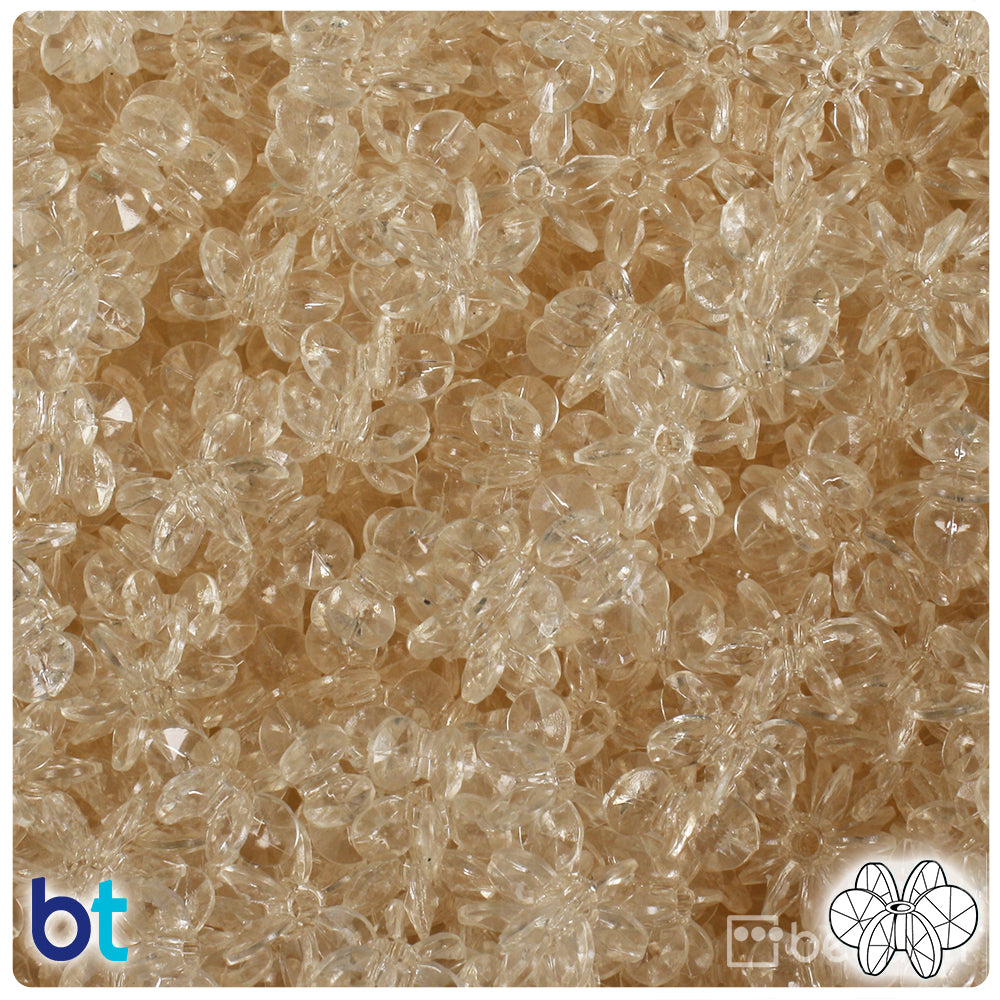 Champagne Transparent 12mm SunBurst Plastic Beads (450pcs)