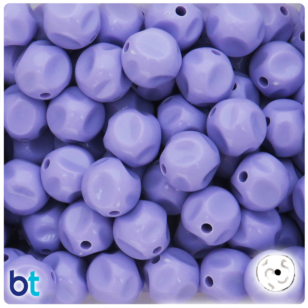 Purple Opaque 16mm Nugget Plastic Beads (45pcs)