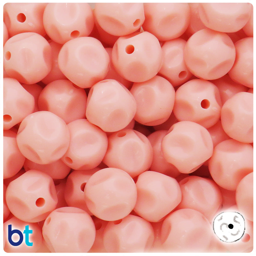 Orange Opaque 16mm Nugget Plastic Beads (45pcs)