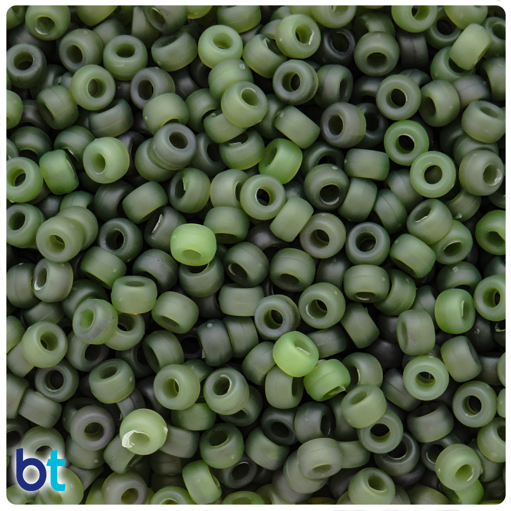 Jade Matte 6.5mm Mini Barrel Pony Beads (1000pcs)