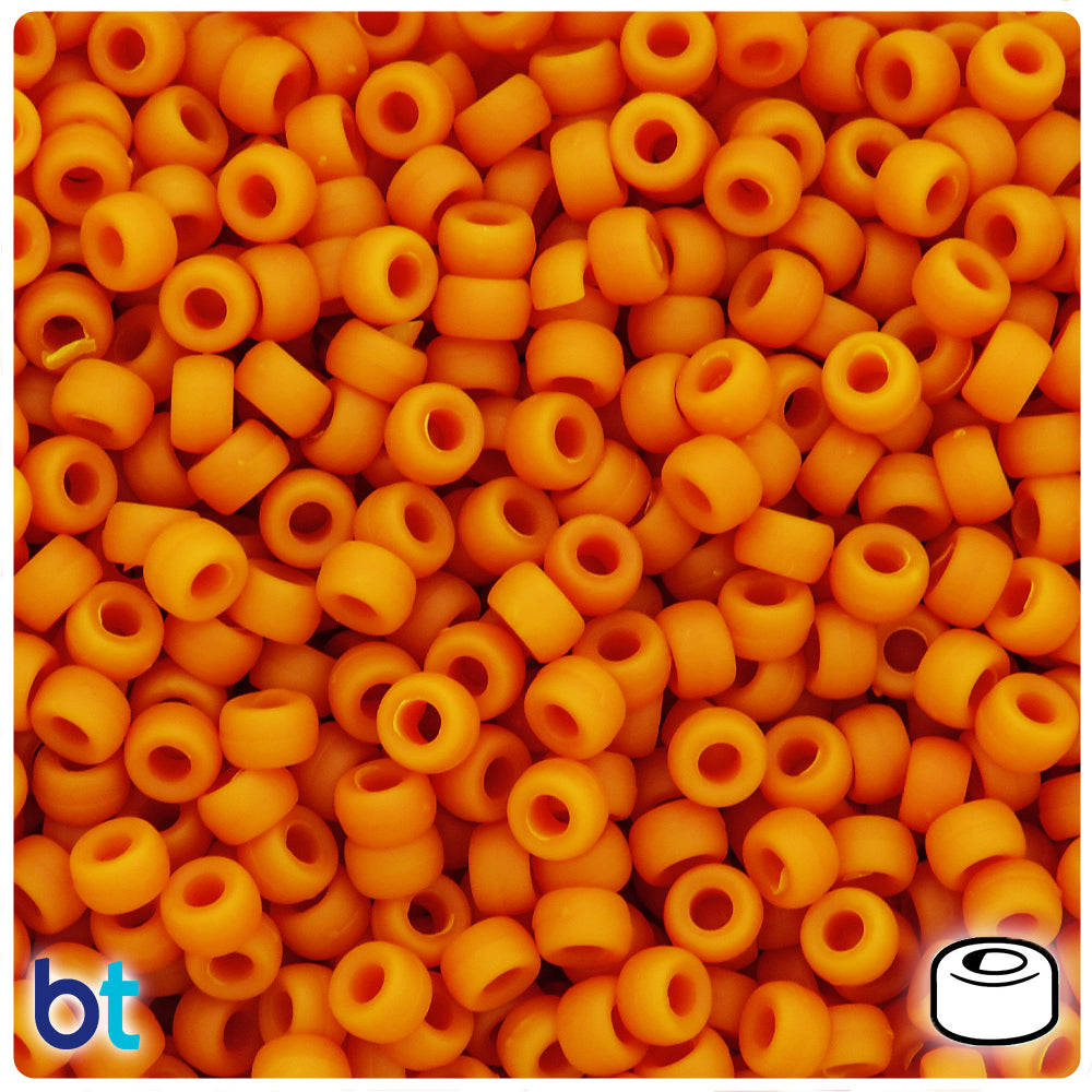 Butternut Matte 6.5mm Mini Barrel Pony Beads (1000pcs)