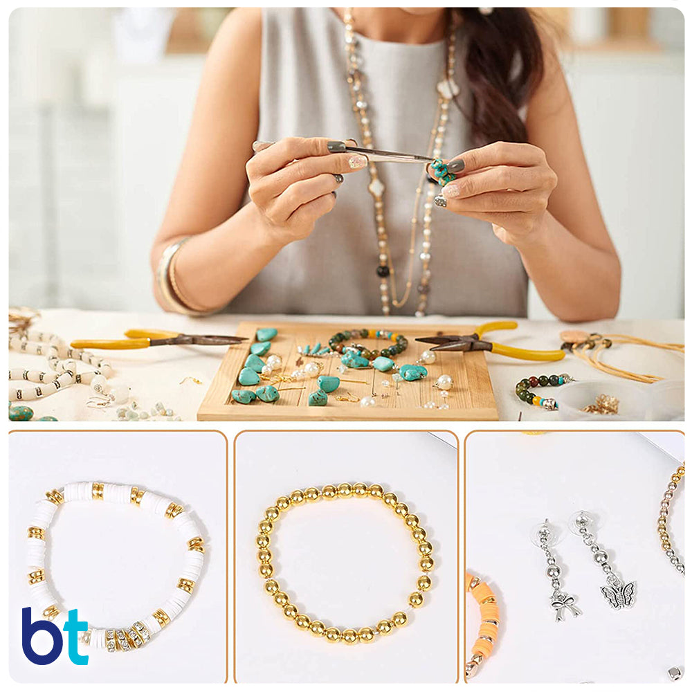 Mixed Metallic Spacer Plastic Beads (Box/24 Styles)