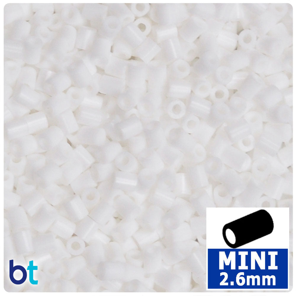 White 2.6mm Mini Fuse Beads (2000pcs)
