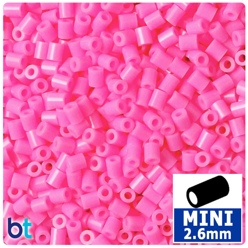 Hot Pink 2.6mm Mini Fuse Beads (2000pcs)