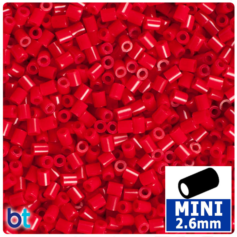 Bloodrose Red 2.6mm Mini Fuse Beads (2000pcs)