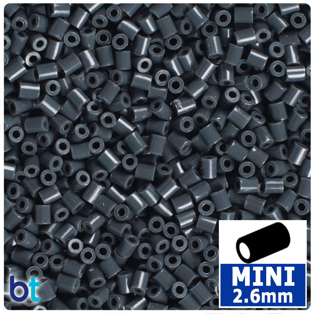 Iron Grey 2.6mm Mini Fuse Beads (2000pcs)
