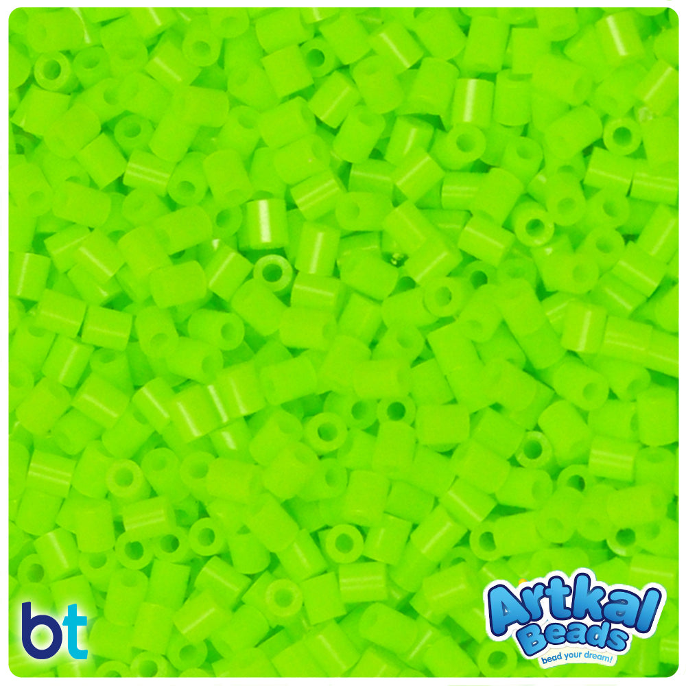 Bright Green 2.6mm Artkal Mini Fuse Beads (2000pcs)