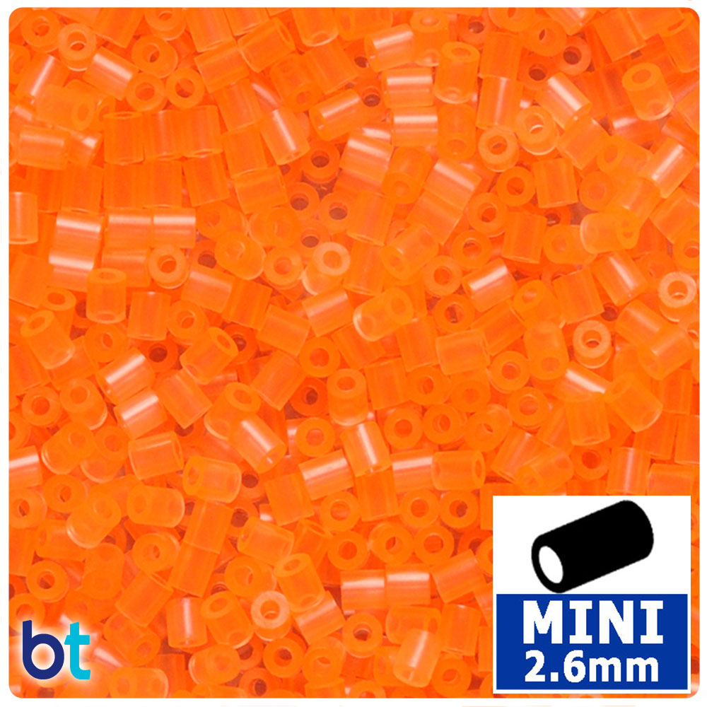 Orange Translucent 2.6mm Mini Fuse Beads (2000pcs)