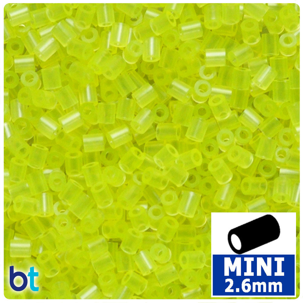 Yellow Translucent 2.6mm Mini Fuse Beads (2000pcs)