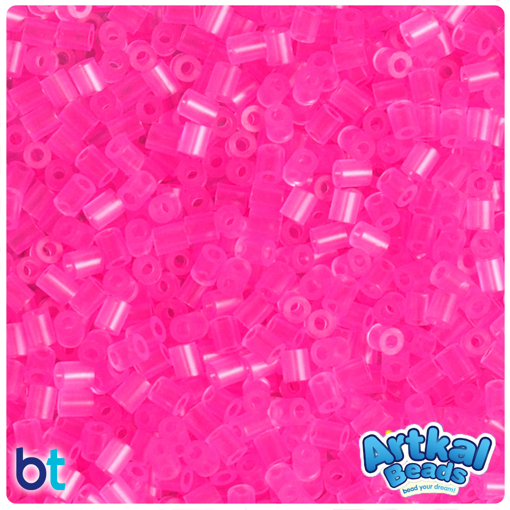Pink Translucent 2.6mm Artkal Mini Fuse Beads (2000pcs)