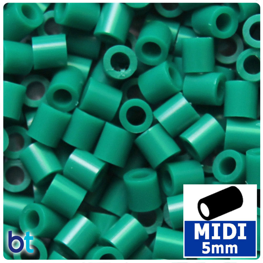 Dark Green 5mm Midi Fuse Beads (1000pcs)