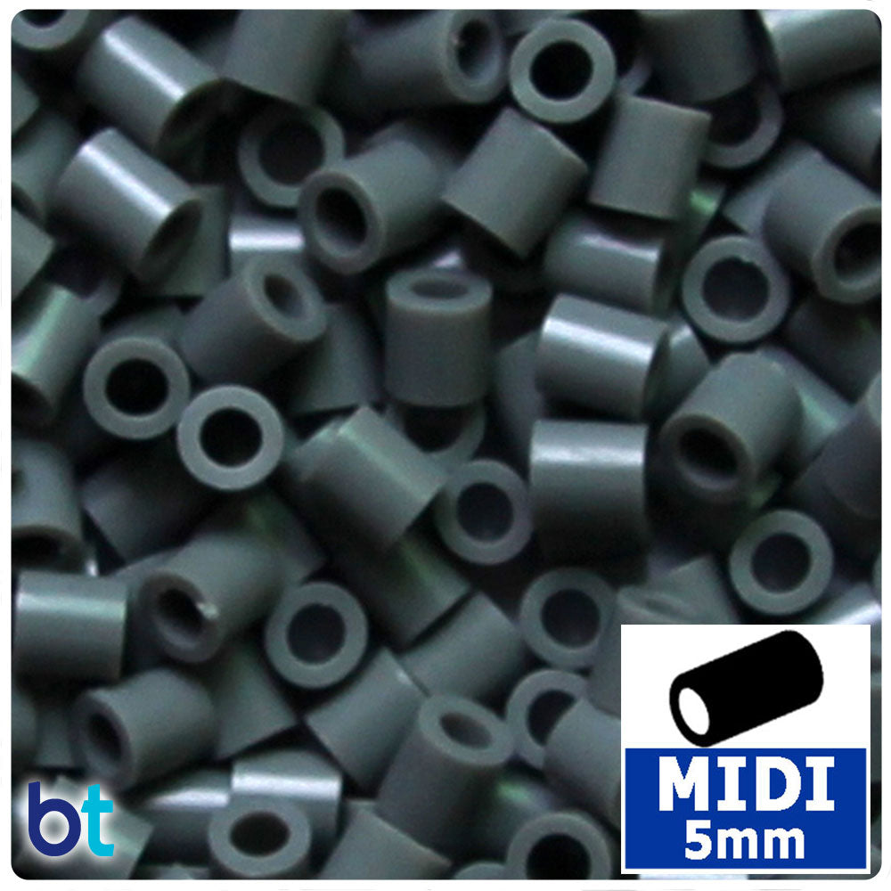 Dark Grey 5mm Midi Fuse Beads (1000pcs)