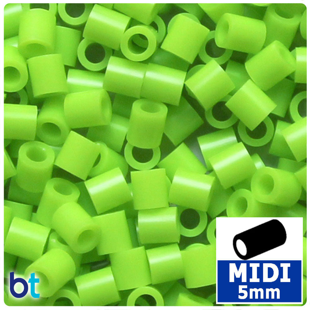 Bright Green 5mm Midi Fuse Beads (1000pcs)