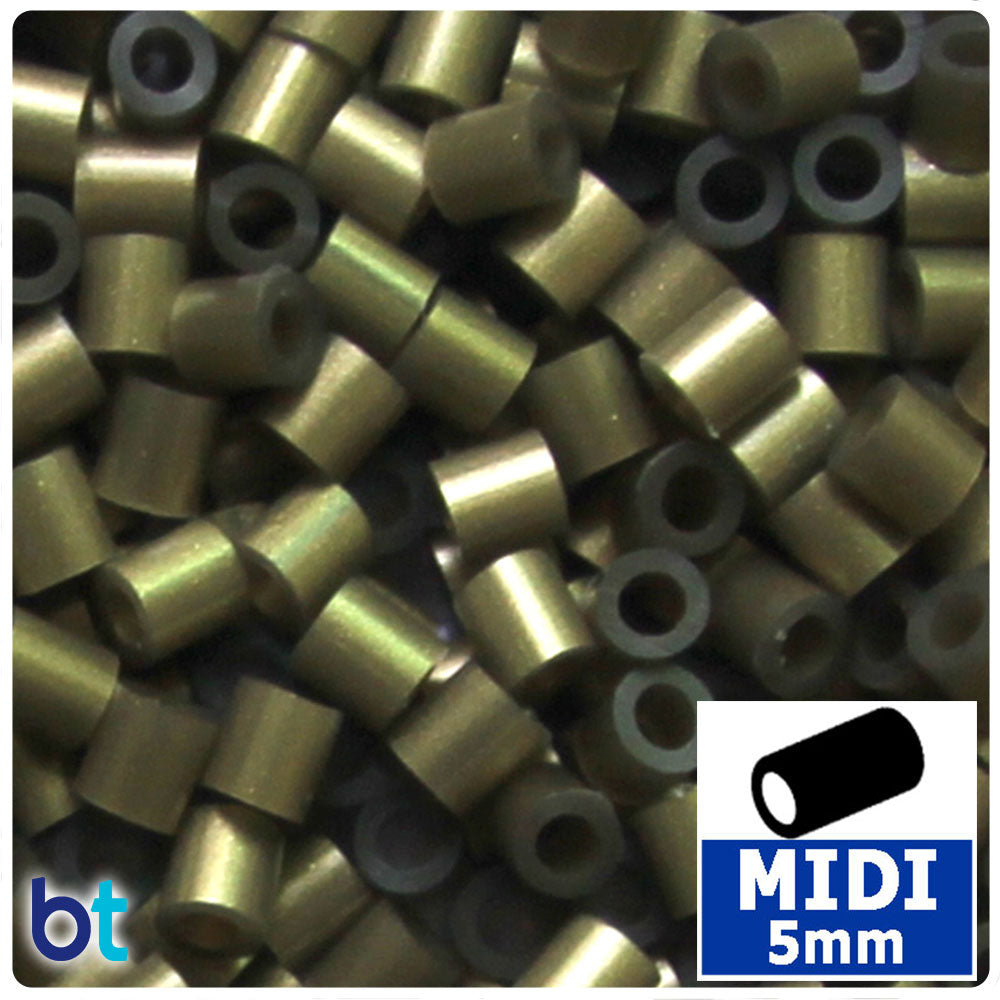 Copper Metallic 5mm Midi Fuse Beads (1000pcs)