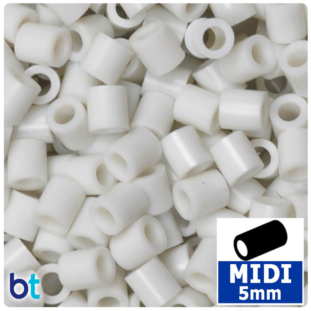 Ghost White 5mm Midi Fuse Beads (1000pcs)