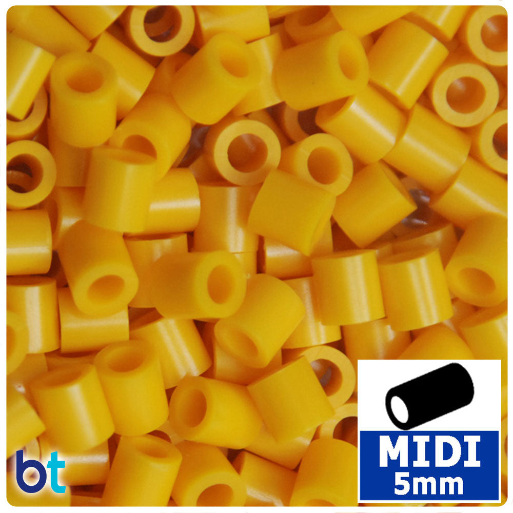 Goldenrod 5mm Midi Fuse Beads (1000pcs)