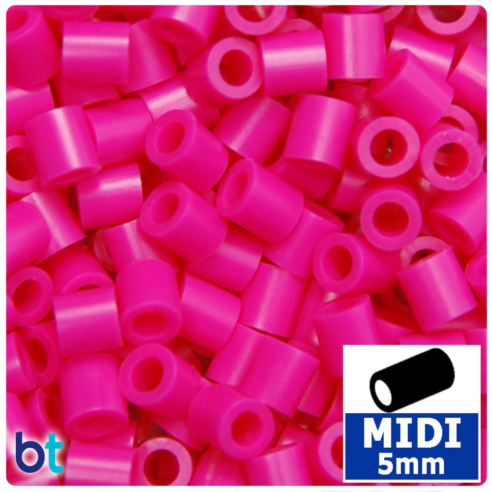Dark Pink 5mm Midi Fuse Beads (1000pcs)