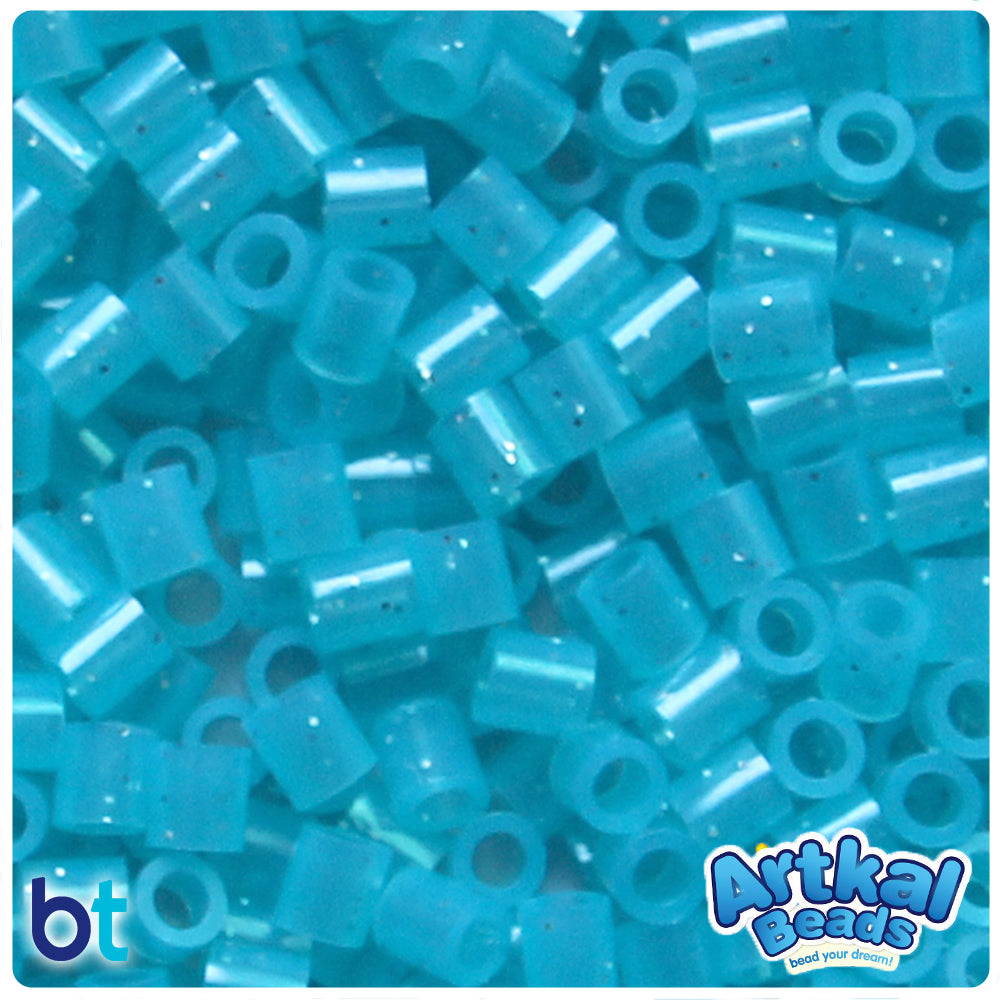 Blue Glitter 5mm Artkal Midi Fuse Beads (1000pcs)
