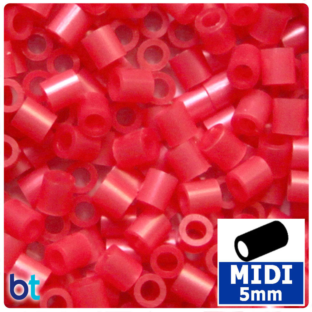 Red Pearl 5mm Midi Fuse Beads (1000pcs)