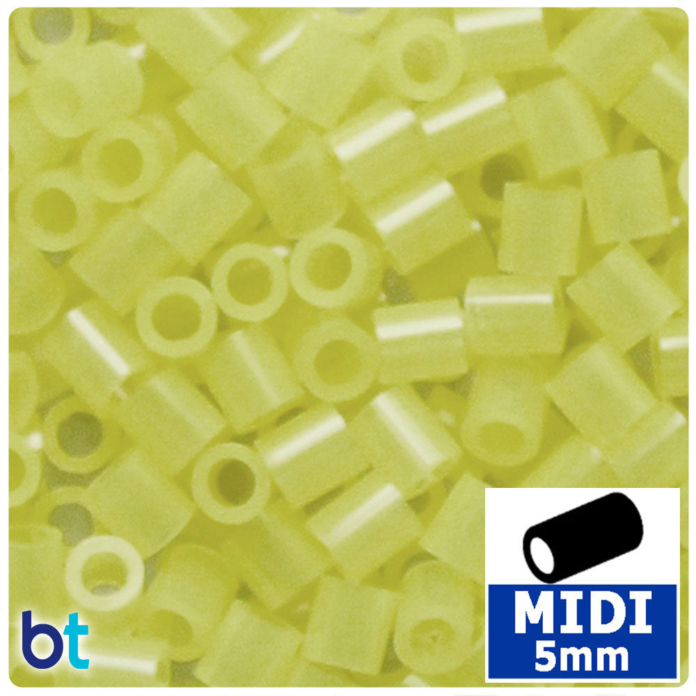 Yellow Translucent 5mm Midi Fuse Beads (1000pcs)
