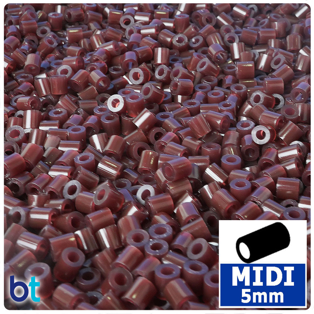 Brown Translucent 5mm Midi Fuse Beads (1000pcs)