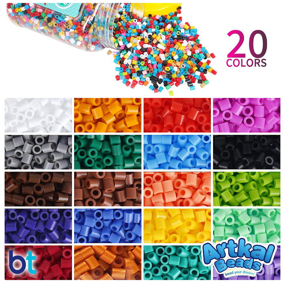Artkal 20 Mixed Colors Midi Fuse Bead Jar (5,000 Beads)