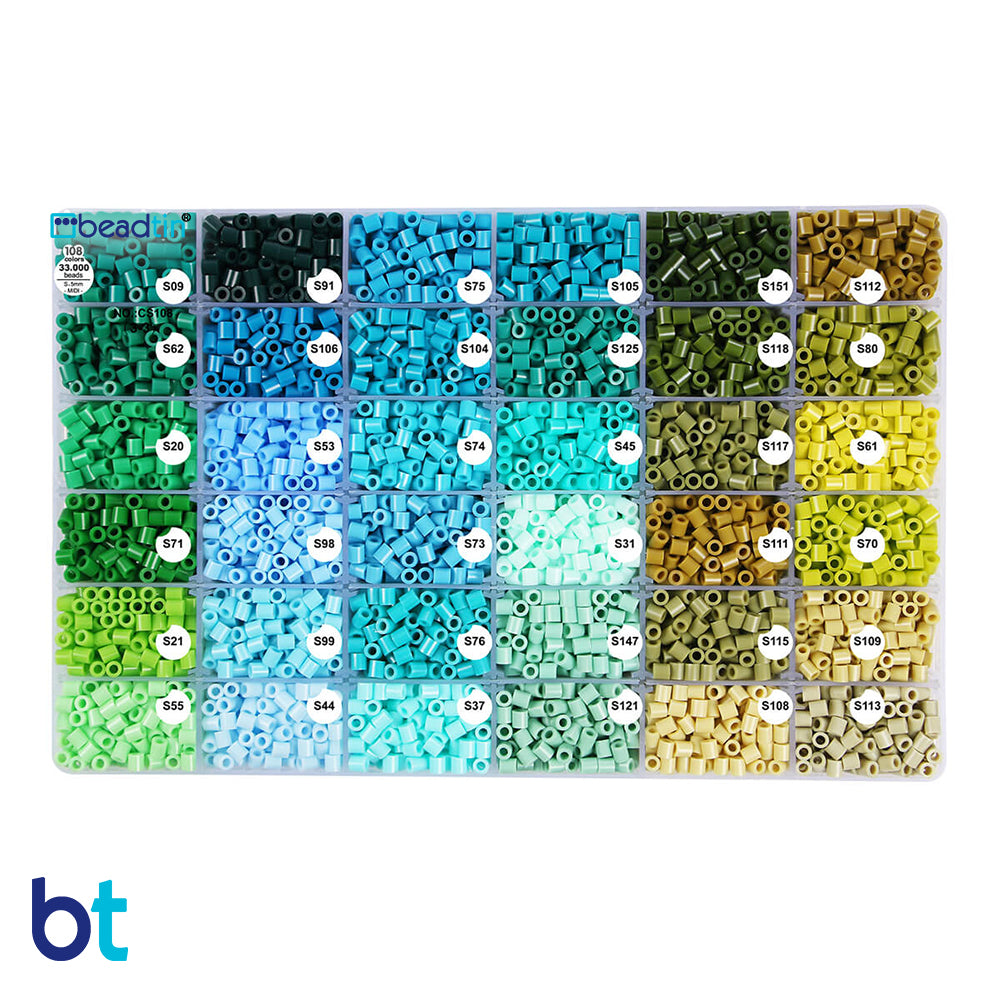 108 Colors Midi Fuse Beads Box (33,000 Beads)