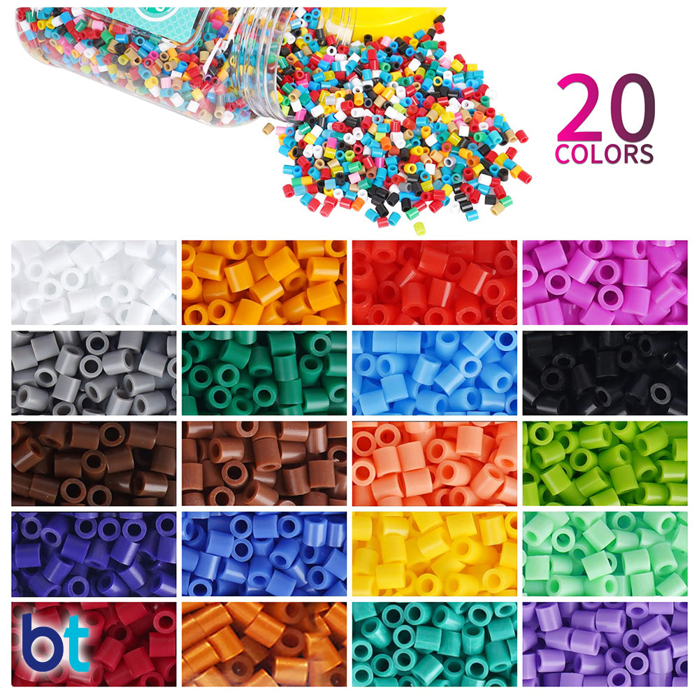 20 Mixed Colors Midi Fuse Bead Jar (5,000 Beads)