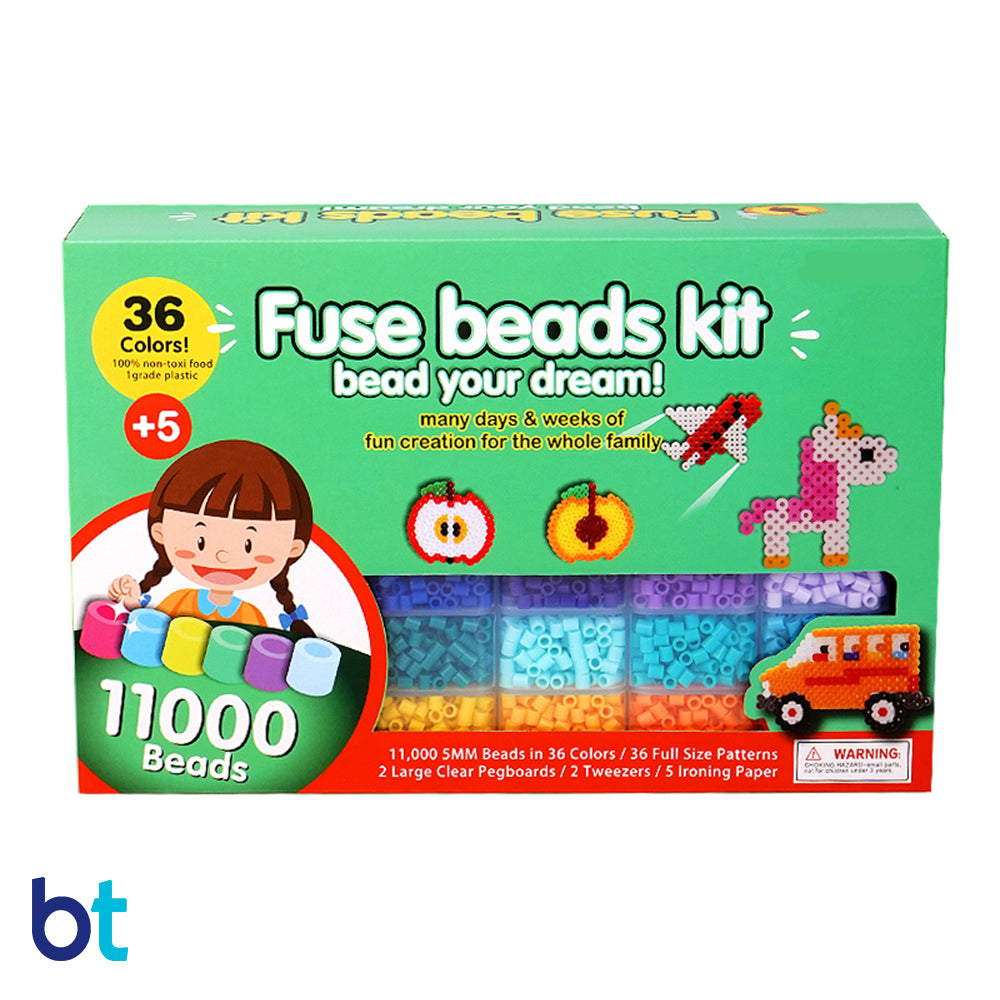36 Colors Midi Fuse Beads Starter Kit (11,000 Beads)