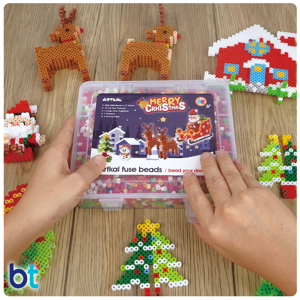 Christmas Theme 3D Midi Fuse Bead Kit (5000 Beads)