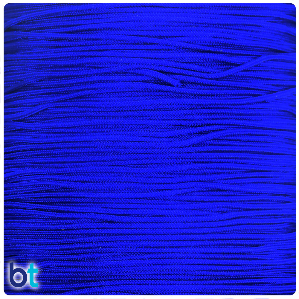 Dark Blue 0.8mm Braided Nylon Beading Cord (100yds)