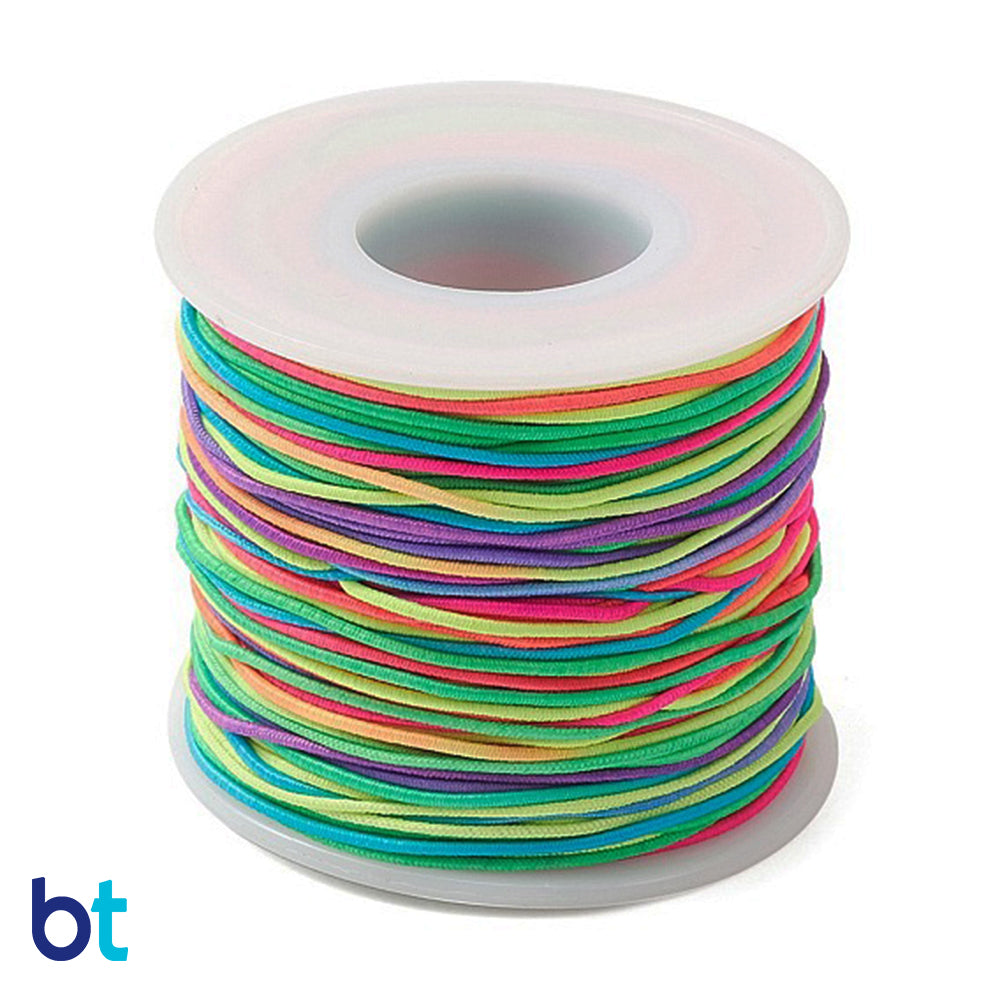 Rainbow 0.8mm Round Elastic Cord (50m)