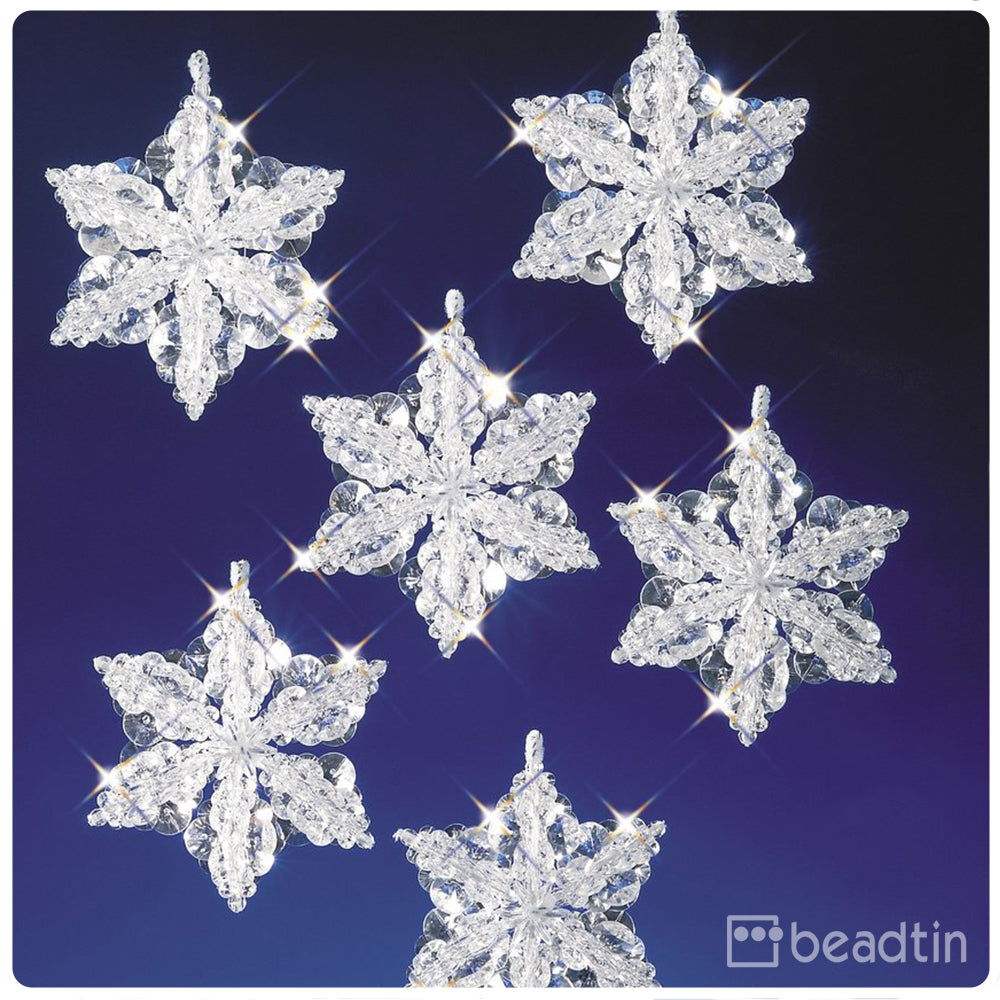 Snow Crystals Holiday Ornament Kit