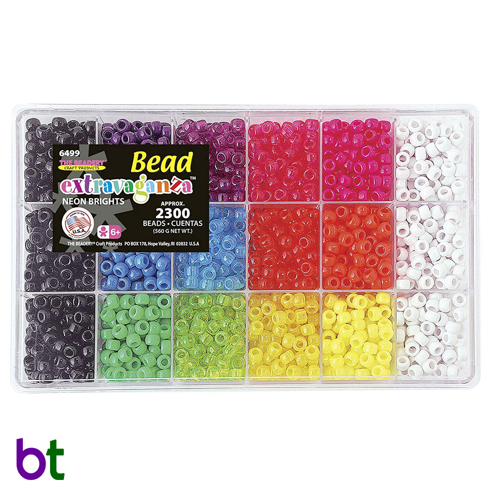Neon Bright Mix Bead Box