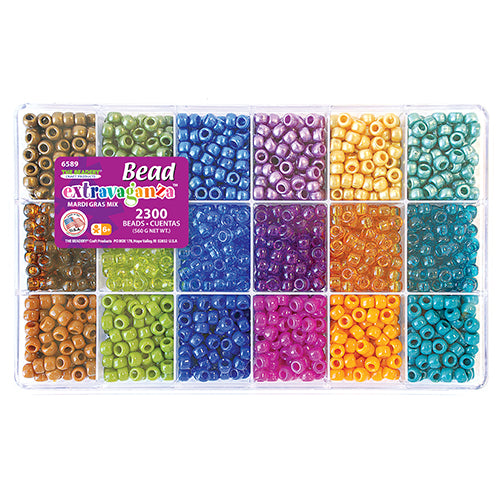 Mardi Gras Mix Bead Box