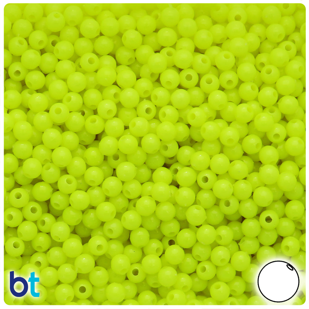 Wholesale Case 5mm Round Plastic Beads - Opaque