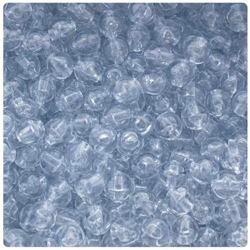 Ice Blue Transparent 8mm Round Plastic Beads (300pcs)