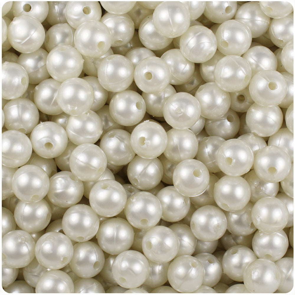 Bridal Pearl 8mm Round Plastic Beads (300pcs)