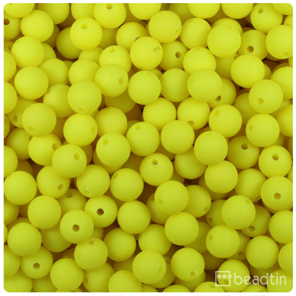 Chartreuse Opaque 4mm Round Plastic Beads (1000pcs