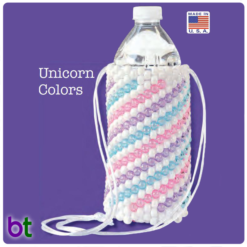 Unicorn Colors Beaded Bottle Holder Kit