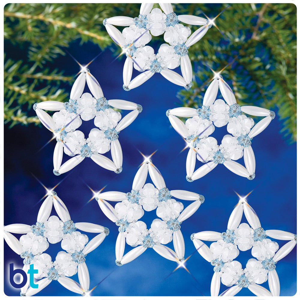Pearl Luster Star Holiday Ornament Kit