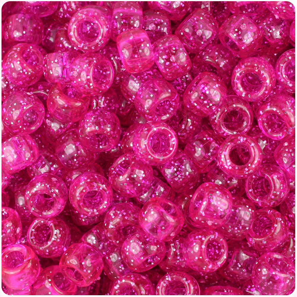 Wholesale Case 9mm Barrel Pony Beads - Sparkle
